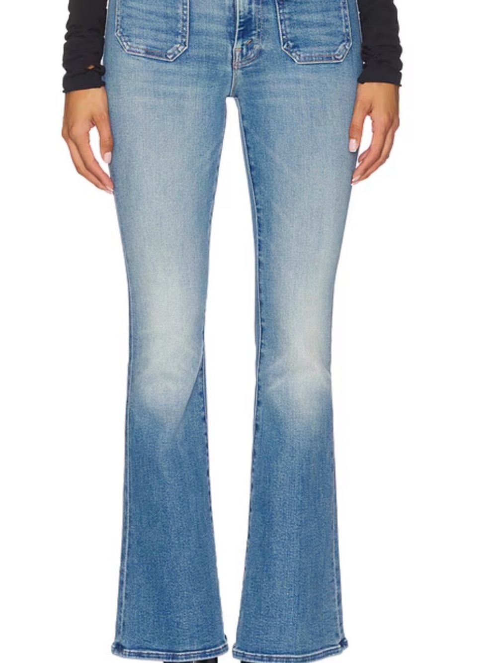MOTHER Light Blue Flared Jeans
